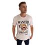 Imagem de Tshirt Wanted Monkey D Luffy Camisa Estampada Anime
