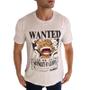 Imagem de Tshirt Wanted Monkey D Luffy Camisa Estampada Anime