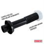 Imagem de Tubo De Ligação Conjunto Para Bacia Sanitária Astra 25cm - Preto Kit C/ 3
