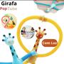 Imagem de Tubo Esticado Girafa Brinquedo com Ventosa Led Brinquedo Infantil Sensorial