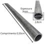 Imagem de Tubo Galvanizado 3/4 Com 50cm Cano De Ferro Para Apoio Suporte De Pia Bancada De Cozinha Banheiro 34 x 50