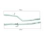 Imagem de Tubo Intermediario Peugeot 207 Passion 1.4 8v 2015 + Abraç