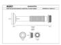 Imagem de Tubo ligacao ajustavel p/sanitario cromado 260mm blukit