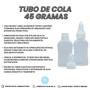 Imagem de Tubo Para Cola 45G Vazio Artesanato Escolar Com Tampa 5und
