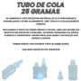 Imagem de Tubo Para Cola Vazia 25G Artesanato Escolar Com Tampa 25und