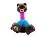 Imagem de Tubo pop portátil Fidget Toy Daily Brown Bear (pacote com 2)