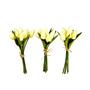 Imagem de Tulipa Branca 8 Hastes 27Cm Flor Planta Artificial Kit 3Pc