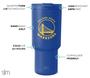 Imagem de Tumbler Simple Modern NBA Warriors - 900ml - Oficialmente Licenciado