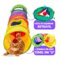 Imagem de Tunel Colorido Para Gatos Brinquedo para Gatos Túnel Interativo Gatinho Caçador