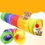 Imagem de Tunel Colorido Para Gatos Brinquedo para Gatos Túnel Interativo Gatinho Caçador