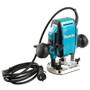 Imagem de Tupia 8Mm Com Freio Instantaneo Industrial 900W Com Chaves Guia Reta Pinças RP0900 110V Makita