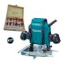 Imagem de Tupia Coluna Makita 900W Rp0900 220V + Jogo Fresas Madeira