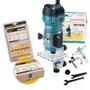 Imagem de Tupia Elétrica Makita M3700b 530W + Kit com 12 Fresas