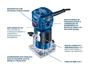 Imagem de Tupia Laminadora Bosch GKF 550 550W 6 Peças