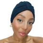 Imagem de Turbante Luxo Elegante Adulto Feminino Cores Escolha Tratamento Quimioterapia Alopecia Queda Cabelo