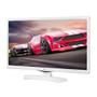 Imagem de TV LED 23.6" LG 24MT49DF-WS HD com 1 USB 1 HDMI DTV Gaming Mode Time Machine Ready e Função Monitor Branco