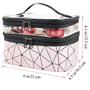 Imagem de UBMSA Makeup Bag, Travel Bag Essentials, grande saco de viagem de trem para mulheres meninas presentes, cosméticos bag case armazenamento, produtos de higiene pessoal de tamanho de viagem para escova joias organizador acessórios (NewPink)