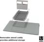 Imagem de Udry - escorredor removivel dobrável com porta talheres e pratos removível cinza