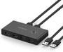 Imagem de Ugreen Hub Kvm Switch Usb 2.0 - 2 Pcs Usando 1 Teclado Mouse