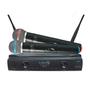 Imagem de UH02MM - Microfone s/ Fio de Mão Duplo UHF UH 02 MM - Lyco - Lyco