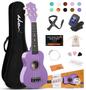 Imagem de Ukulele ADM Hawaiian Wood Soprano 21" com kit para iniciantes