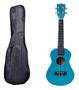 Imagem de Ukulele Azul Seven Concert  Suk-23 LB Capa Bk