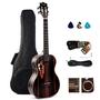 Imagem de Ukulele Barítono Elétrico Caramel CB904 - Madeira Ébano com LCD