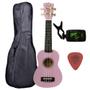 Imagem de Ukulele Rosa Seven Soprano Suk-07 PI C/ Capa e Afinador