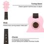 Imagem de Ukulele Soprano MUSTAR 21 Polegadas para Iniciantes - com Acessórios