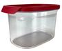 Imagem de Ultra Clear Oval 1 litro Transparente e Vermelho Tupperware