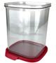 Imagem de Ultra Clear Quadrado 3,6 litros Transparente e Vermelho Tupperware