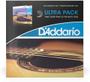 Imagem de Ultra Pack D'Addario 2 Encordoamentos Aço 011 EZ910 + EJ26