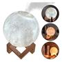 Imagem de Umidificador De Ar Aromatizador Luminária formato lua com led