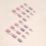 Imagem de Unhas Curtas Francesas Pop - Kit com 1 Gel Jelly e Lixa (24 peças)