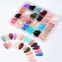 Imagem de Unhas Falsas Acrílicas Coloridas - 576/288 Peças - Caixa de Balé - Aplicação em Gel