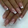 Imagem de Unhas Francesas Minimalistas - Kit com 24 Unhas Postiças, Geléia e Lixa
