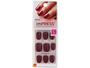 Imagem de Unhas Postiças Autocolante Kiss New York Impress - Color Sexy Lady Vinho Redonda Curta 24 Unidades