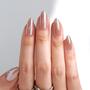 Imagem de Unhas Postiças Press On Bartbox - Formato Amêndoa, Médio, Marrom Cromado