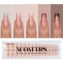 Imagem de Unhas Postiças Press On - btartboxnails XCOATTIPS - Tons de Pele e Francesa