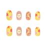 Imagem de Unhas Postiças ZJHGDR - Formato Amêndoa Curta com Design de Girassol - 24 Unidades