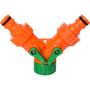 Imagem de União 1/2" 2 Bicos de Engate Rápido com Adaptador 3/4" 11,5x9x4cm