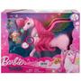 Imagem de Unicornio Barbie Pegasus Rosa com Acessorios Mattel HLC40