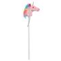 Imagem de Unicórnio Ride-On Aurora Giddy Up Stick 37 cm com som - rosa