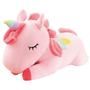 Imagem de Unicórnio Rosa Filhote Pelúcia 14Cm Animal Fantasia Magia