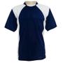 Imagem de Uniforme Esportivo 20 Camisas Azul Marinho/Branco e Calções Brancos