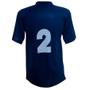 Imagem de Uniforme Esportivo 20 Camisas Azul Marinho/Branco e Calções Brancos