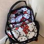 Imagem de Unissex Kawaii Hello Kitty Y2k Anime Mochila De Alta Capacidade Nylon Bolsa De Estudante De Viagem