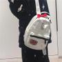 Imagem de Unissex Kawaii Hello Kitty Y2k Anime Mochila De Alta Capacidade Nylon Bolsa De Estudante De Viagem
