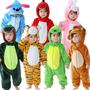 Imagem de Unissex Kigurumi Ponto Dinossauro Unicórnio Macacão Bebê Animal Macacão Anime Cosplay Pijamas Para