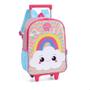 Imagem de Up4you Mochila de rodinhas Arco Íris Nuvem Infantil Escolar